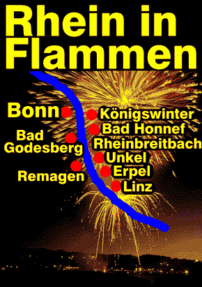 Rhein in Flammen bei Bonn,  WHO
